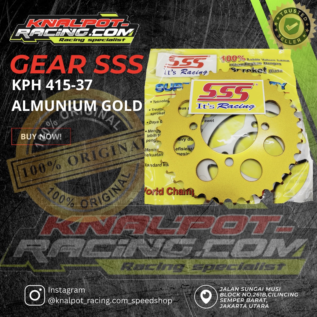 GEAR SSS KPH 415-37 ALMUNIUM GOLD